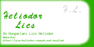 heliodor lics business card